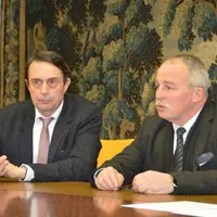 Jean-Phillipe Viollet, président de la Chambre d’agriculture de la Creuse, et Dominique Graciet, président de la Chambre régionale.