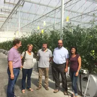 Rencontre et démonstration chez Nathalie Binda, productrice de tomates à Andiran (47).