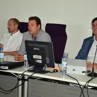 De g. à dr., Jérôme Bagnol (trésorier), Jean-Yves Debrosse (président) et Philippe Bouillaud (directeur) ont présenté respectivement les comptes, le p