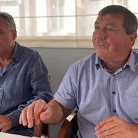 Fabrice Berthon, commissaire général du Sommet aux côtés du président Jacques Chazalet.