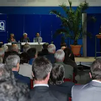 Daniel Gaillat a présidé l'assemblée générale aux côtés de Christine Faure (caisse centrale de MSA), Guillaume Gayaud (MSA du Limousin), Jean-Pascal F