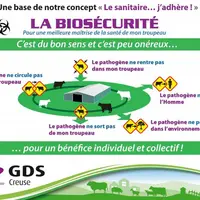 La biosécurité est l’ensemble des mesures destinées à protéger une population animale, l’homme et l’environnement des agents infectieux transmissibles