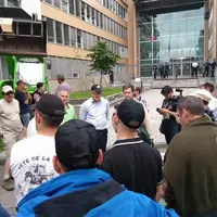 Action de la FDSEA et de JA 87 à Limoges.