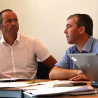 François Garrivier (à gauche) et Patrick Bénézit, chefs de file de la section régionale bovine Auvergne-Rhône-Alpes.