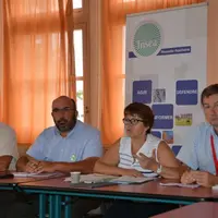 De gauche à droite : Daniel Couderc, président de la FDSEA de la Corrèze, Philippe Moinard, président de la FNSEA Nouvelle-Aquitane et Emmanuel Rabaud