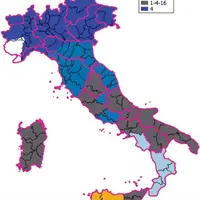Toute l’Italie, sauf une partie de la Province du Piémont est en zone réglementée vis à vis du sérotype 4 avec reconnaissance mutuelle entre la France