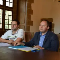 Jean-Marie Colon, président de JA 23, et Nicolas Simmonet, vice président du Conseil départemental de la Creuse.