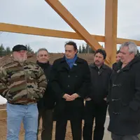 Francis Mathieu, président de la Chambre de Métiers et de l’Artisanat, Henri Granet, vice-président de la Communauté de communes des Sources de la Cre