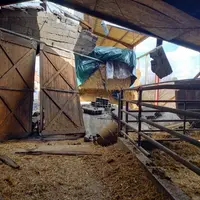 Le secteur agricole est particulièrement touché avec des bâtiments partiellement ou totalement effondrés.