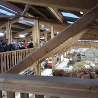 Le bâtiment automatisé de la ferme expérimentale des Bordes.