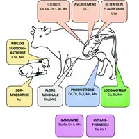 Les oligoéléments jouent un rôle essentiel dans la santé des animaux et leurs performances zootechniques.