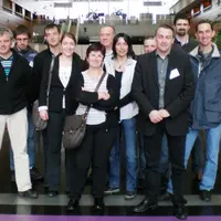 De gauche à droite : Michel Lacoste, Nicolas Merle, Eric Richard, Caroline Delrieu, Chantal Cor, Didier Bayer, Christelle Maitre, Frédéric Brandy, Yan