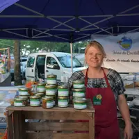 Intervenante de cette conférence, Claire Mathé a développé la vente directe jusqu’à atteindre 85 % de viande commercialisée par cette voie.