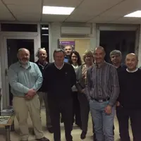 Le président, Éric Perriat, représentant CFDT (2e en partant de la droite), entouré des membres du bureau de l’ANEFA Nouvelle-Aquitaine.