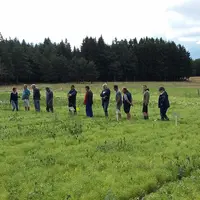 Visite de la plate-forme située à Bellevue-la-montagne au GAEC des Gouttes Bleues.
