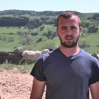 Jérémy Masson, éleveur ovin et président de l'association des producteurs Agneau Noir du Velay