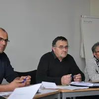 De gauche à droite : Thierry Cubizolles, Patrice Chaillou et Maryse Cognat.