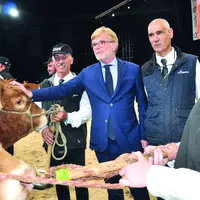 Marc Fesneau a échangé avec le président de l’OS Limousin, Olivier Lasternas.