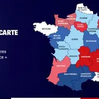 Carte des propositions de fusion des régions