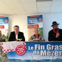 Bernard Bonnefoy, président de l'association du Fin gras du Mézenc et Roselyne Chapelle, présidente de l'association Maison du Fin gras étaient réunis