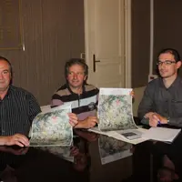 Gilbert Guignand, André Nicolas, Adjoint à la Ruralité, Agriculture et Environnement et agriculteur, et Sébastien Portal ont présenté la procédure d’a