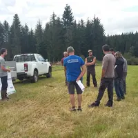 Visite de parcelles de céréales