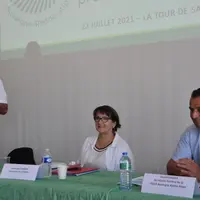 Michel Joux, Christiane Lambert et David Chauve.