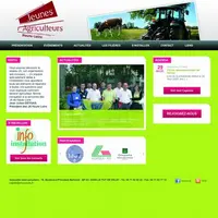 La page d'accueil du site www.jeunesagriculteurs43.com