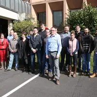 Les membres du nouveau bureau JA en compagnie des présidents de cantons.