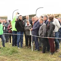 Dimanche 8 septembre, le ministre de l'agriculture, Didier Guillaume, a fait le tour du site en compagnie 
des responsables professionnels et des élus