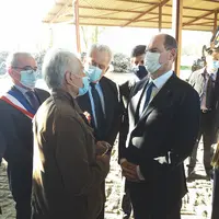 Visite dans le Puy-de-Dôme du Premier Ministre Jean Casteix et du Ministre de l'Agriculture Julien de Normandie