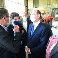 Julien Denormandie aux côtés du premier Ministre, Jean Casteix.
