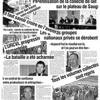 Revue de presse 2009/2010 sur les multiples rebondissements des dossiers Via Lacta et URCVL