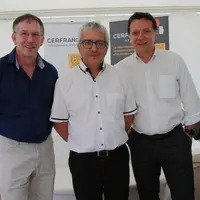 Jean Nicolas entouré du président Gilles Boyer et de son successeur Emmanuel Duban.