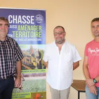 Gilles Fombelle directeur de la FDC, Louis Garnier, président 
et Hugues Giraud, technicien.