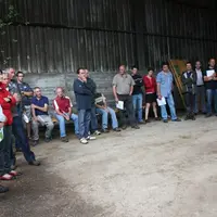 Les agriculteurs ont été nombreux à se rendre sur les terres du Gaec des Beaudors 
à Tence.