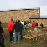 Une trentaine d’agriculteurs est venu visiter la centrale photovoltaïque de la famille Boulet.