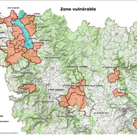 La carte des zones vulnérables à la pollution par les nitrates d'origine agricole dans le bassin Loire Bretagne est parue le 13 mars dernier.