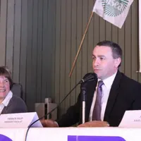 Le tandem à la tête de la FDSEA : Claudine Pastre secrétaire générale et Yannick Fialip président.