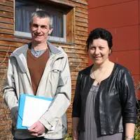 Maurice Imbert et Claire Souveton ont présenté le rapport d'orientation de la FDSEA.