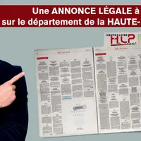 Annonce légale