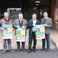 De gauche à droite : Thierry Ravel, Jean-Paul Anthus, Michel Chouvier et Daniel Teissier.