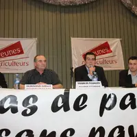 Laurent Duplomb, Gilbert Guignand, François Thabuis et Mikaël Vacher.