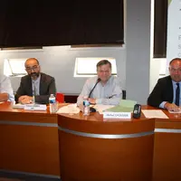 De gauche à droite : Gilbert Guignand, François Gorieu, Michel Chouvier et laurent Duplomb.