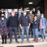 Le nouveau bureau de la FDSEA de Haute-Loire élu le 11 mai 2021.