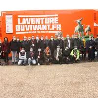 Le Bus de l'Aventure du Vivant était à Yssingeaux en octobre 2020