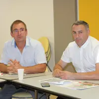 Anthony Fayolle, président des JA et Yannick Fialip, président
de la FDSEA de Haute-Loire.