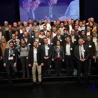 Les agriculteurs d’Auvergne-Rhône-Alpes présents en force au congrès de la FNSEA, ici aux côtés de Christiane Lambert, 
présidente de la FNSEA (au ce