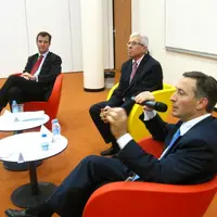 Le président de la CRMCCA, Jean-Luc Flaugère, à l’origine de cette conférence entre information et formation des responsables agricoles régionaux de R