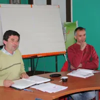 Dominique Chalendard président et Philippe Brusc secrétaire.
